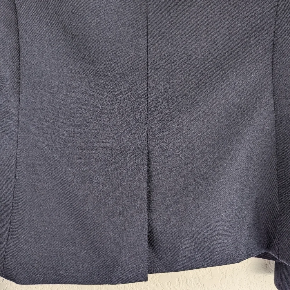 J.Crew Schoolboy Navy Wool Blazer Gold Buttons Size 2